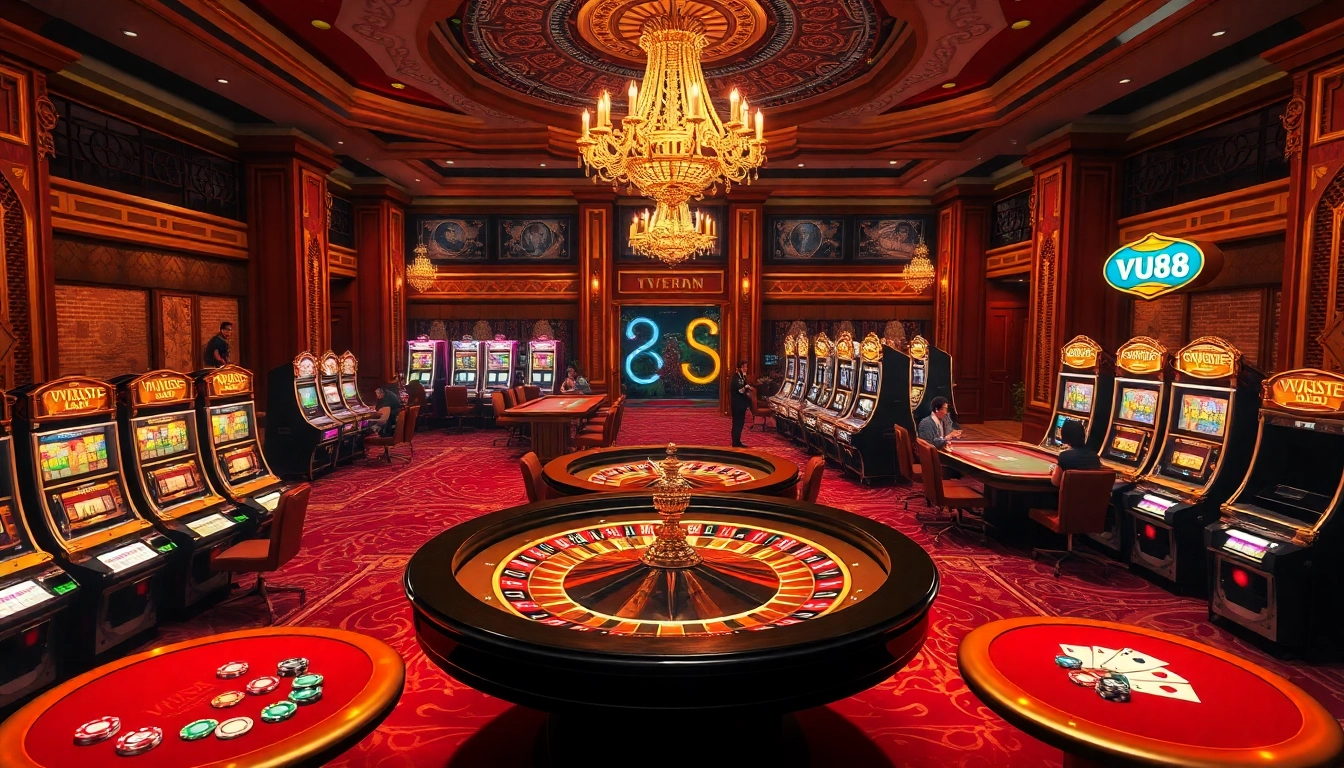 Experience the thrill of winning at VU88 with our luxurious online casino featuring roulette, slots, and poker tables.