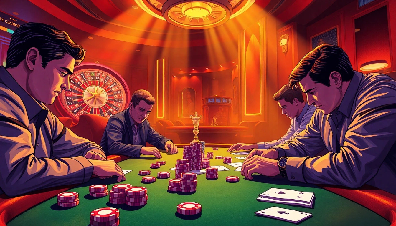 Spotbet elevates your gaming experience with a thrilling poker scene showcasing strategy and excitement at the casino table.