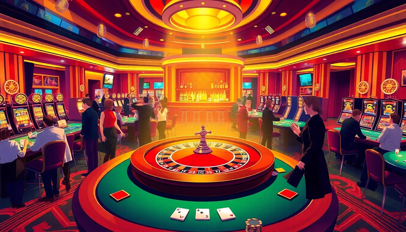 Experience the excitement of gambling at a casino with urus9 while players win big at glamorous tables.