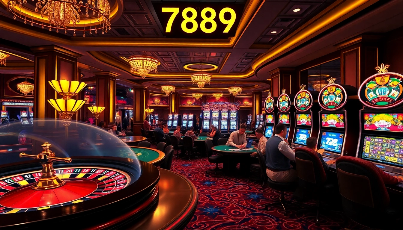 Feel the excitement of 789P as players engage with thrilling casino games like poker and roulette.