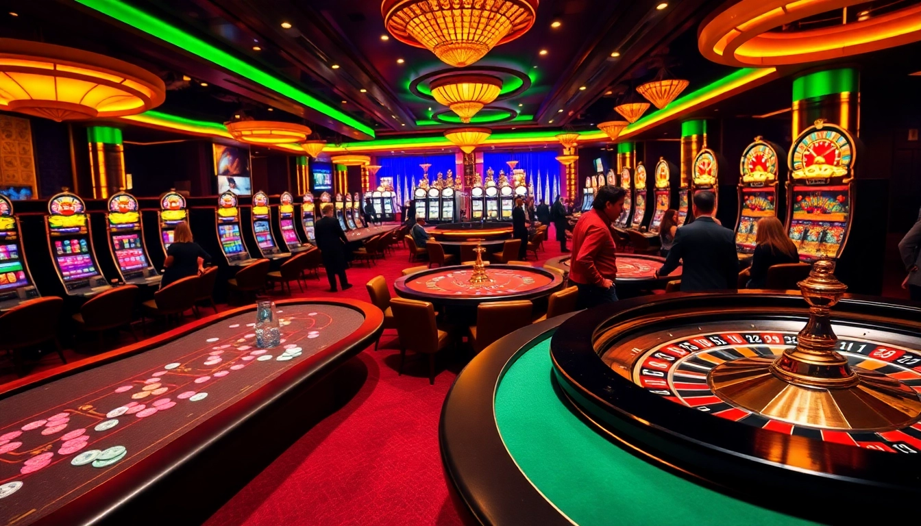 Experience the thrills of ai sex chat free in the vibrant casino, with players at poker tables and a roulette wheel spinning.